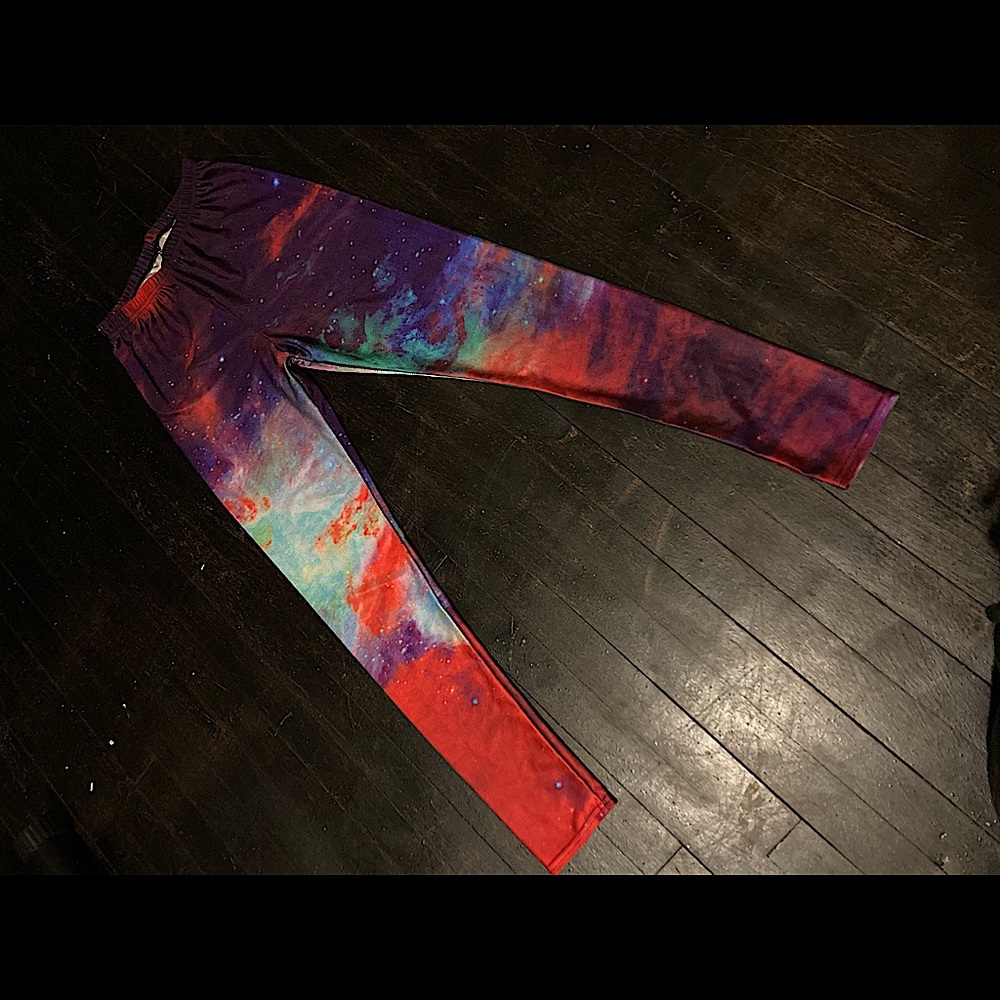 Galaxy lotus leggings